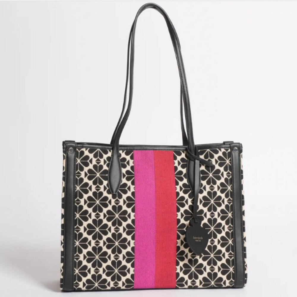 kate spade Spade Flower Jacquard Stripe Market Medium Tote